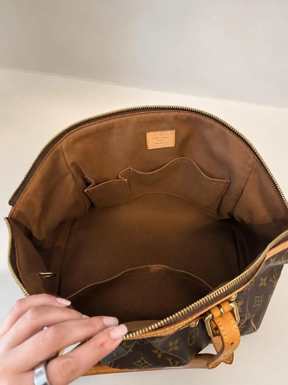 Louis Vuitton Monogram Canvas Satchel with Vachetta Trim
